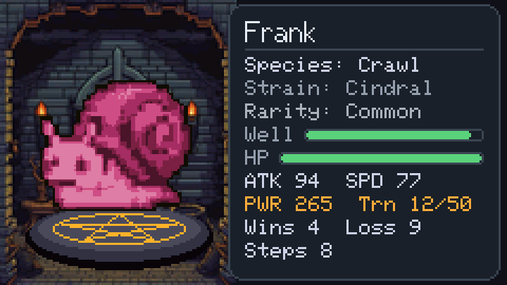 Creature almanac stat card